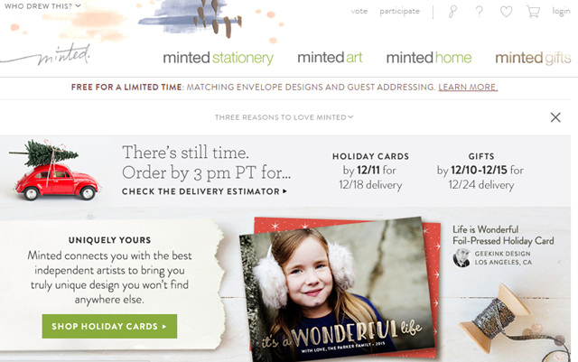 Minted 電子商務(wù)網(wǎng)站 眾包模式
