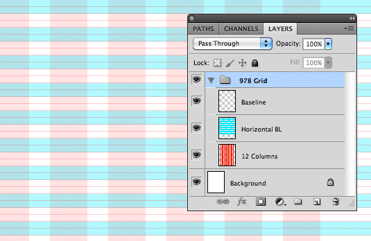 為 PSD 添加網(wǎng)格